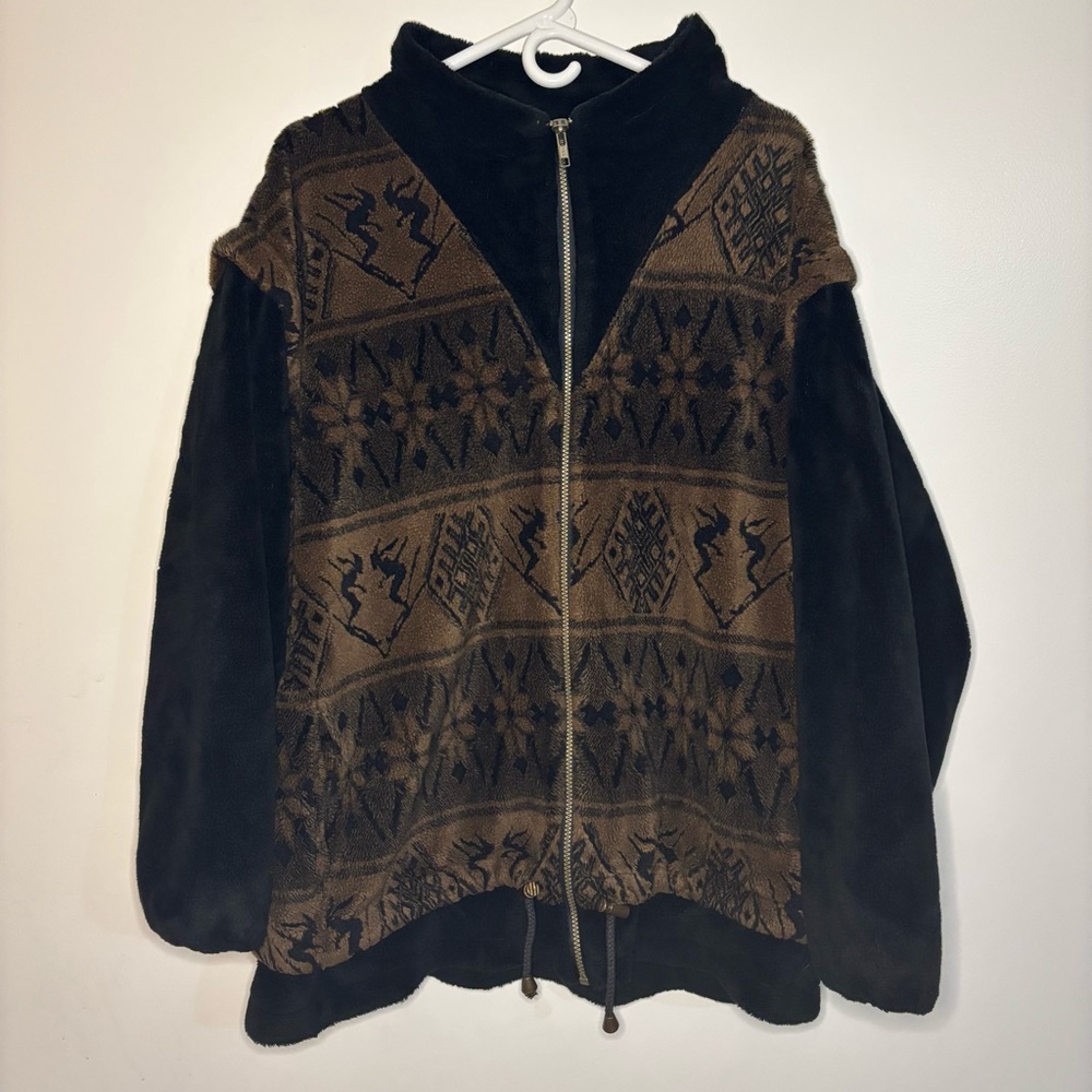 Men's Denali Black and Brown Ski Jacket